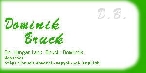 dominik bruck business card